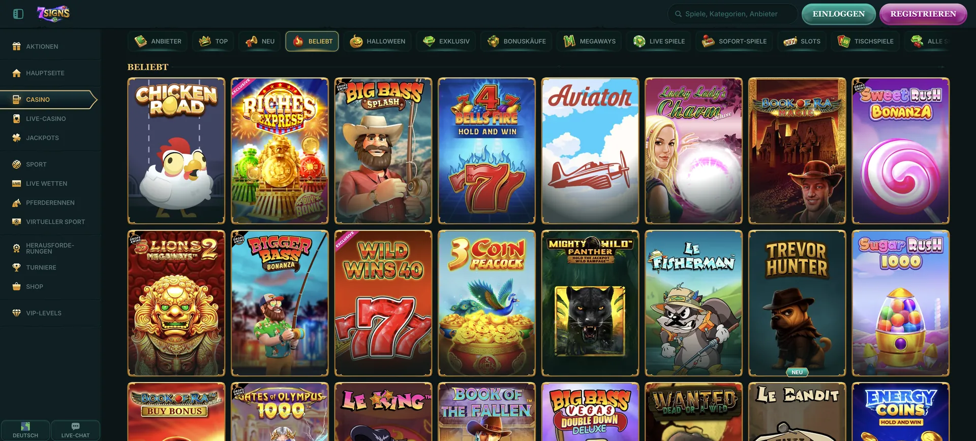 Beliebt 7Signs Casino: Beliebt