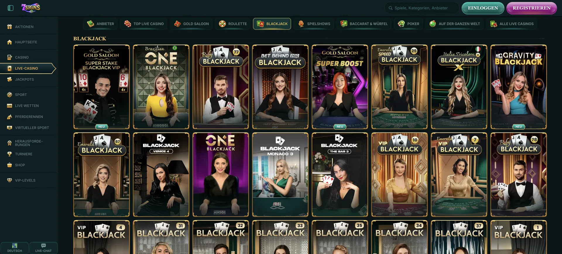 Blackjack 7Signs Casino: Blackjack