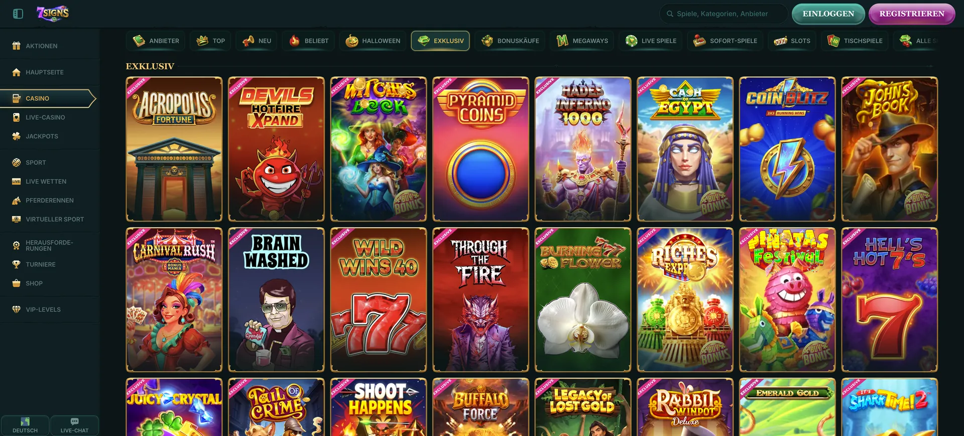 Exklusiv 7Signs Casino: Exklusiv